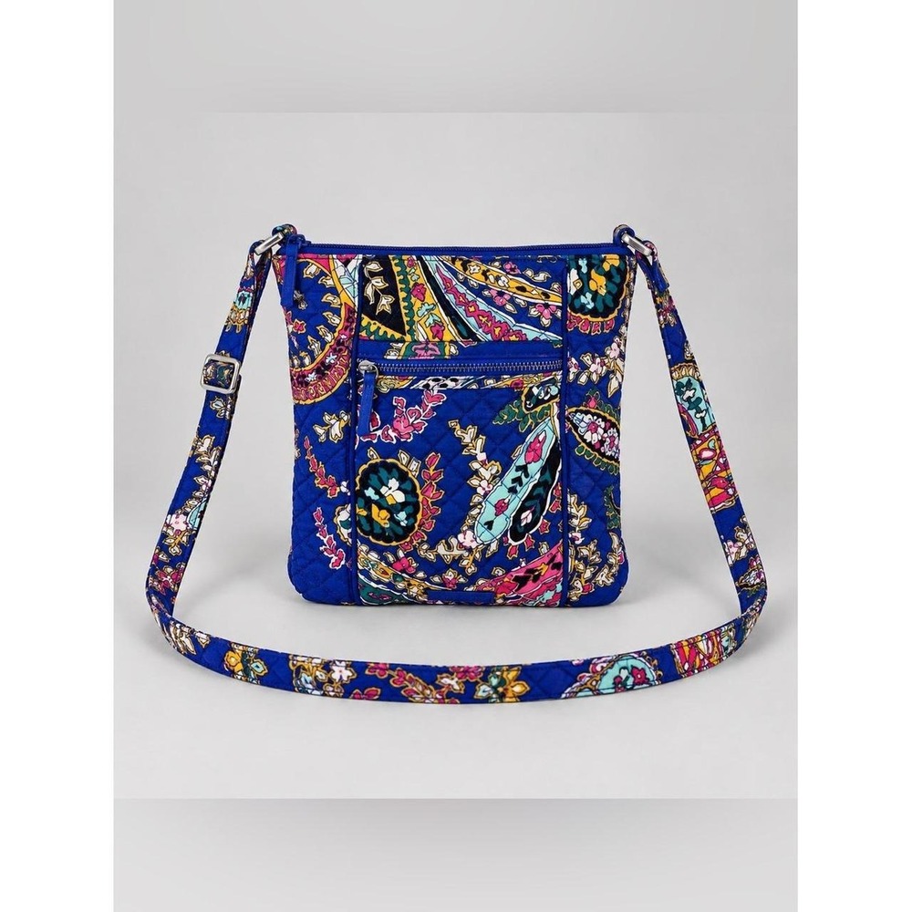 Vera Bradley Romantic Paisley Hipster Crossbody Bag Purse Floral Quilted